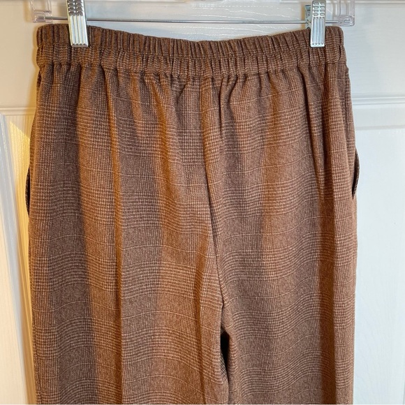 Nordstrom Treasure & Bond Brown Plaid Pants Corpcore Academia Womens Size Small - Picture 5 of 12